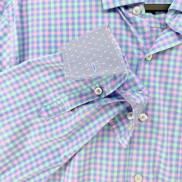 Tommy Bahama Other - Tommy Bahama IslandZone Men's Large Multicolor Pima Cotton Gingham Shirt
